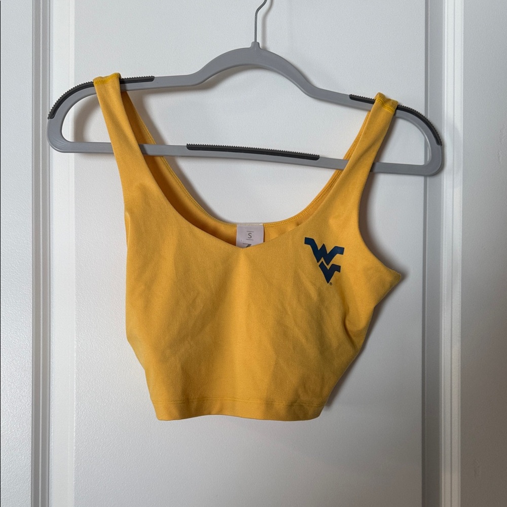 Yellow Crop Top with Logo